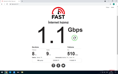 Netflix'e uygulanan bandwidth throttling.