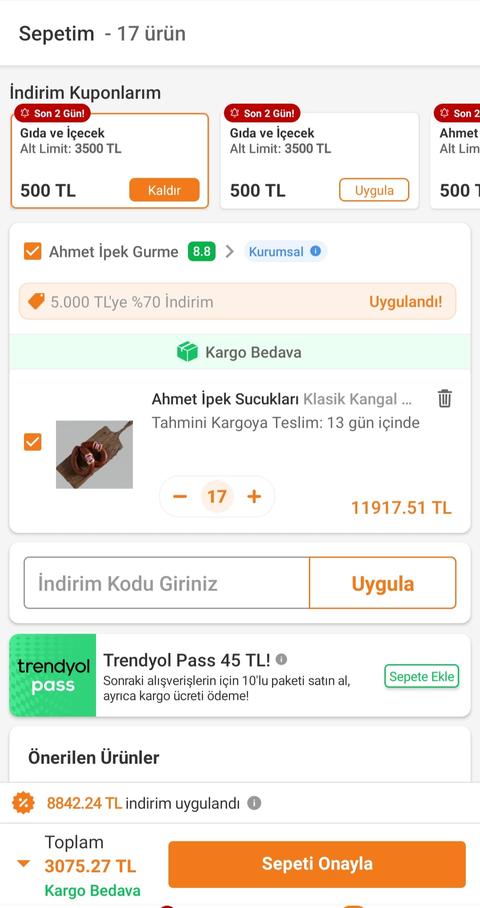 Trendyol ahmet ipek et ve sucukları