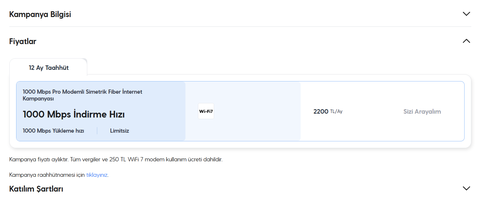 Turkcell Superonline 1.000 Mbps simetrik fiber internet sunuyor