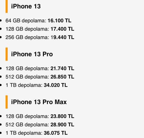 Apple iPhone 13 Türkiye fiyatları açıklandı