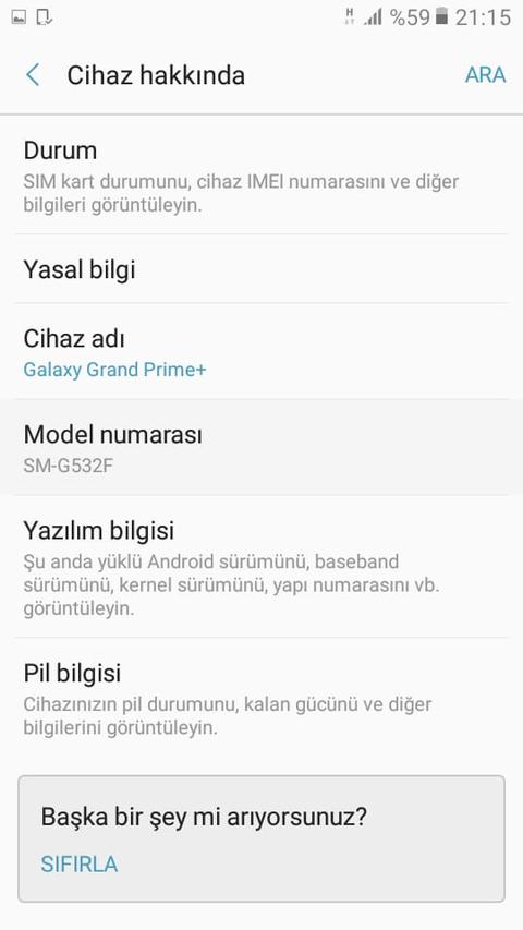 Samsung Galaxy Grand Prime+ Hafıza Sorunu (Hafıza Açamama)