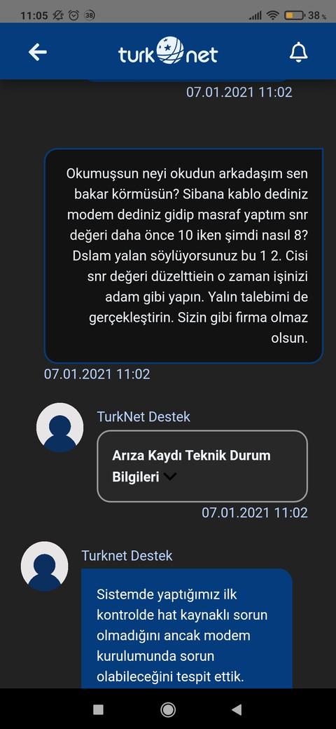 Turknet (mahalle takımı iss firması, çözüm sunmak yerine problem yaratan firma) 