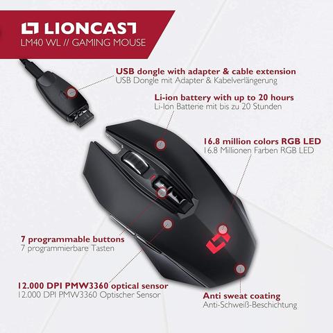 Lioncast LM40 WL PWM 3360 Kablosuz Mouse 574 TL