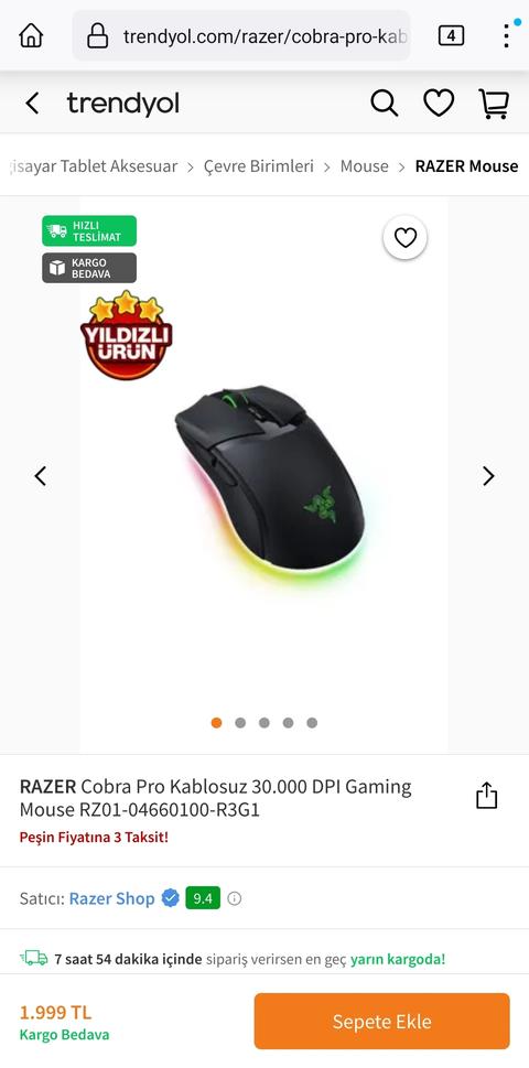 Razer Cobra Pro Mouse 2k