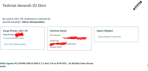 😡 😡 Amazon'un umursamazlığı ve AGT Kargonun pisliği. 😡 😡