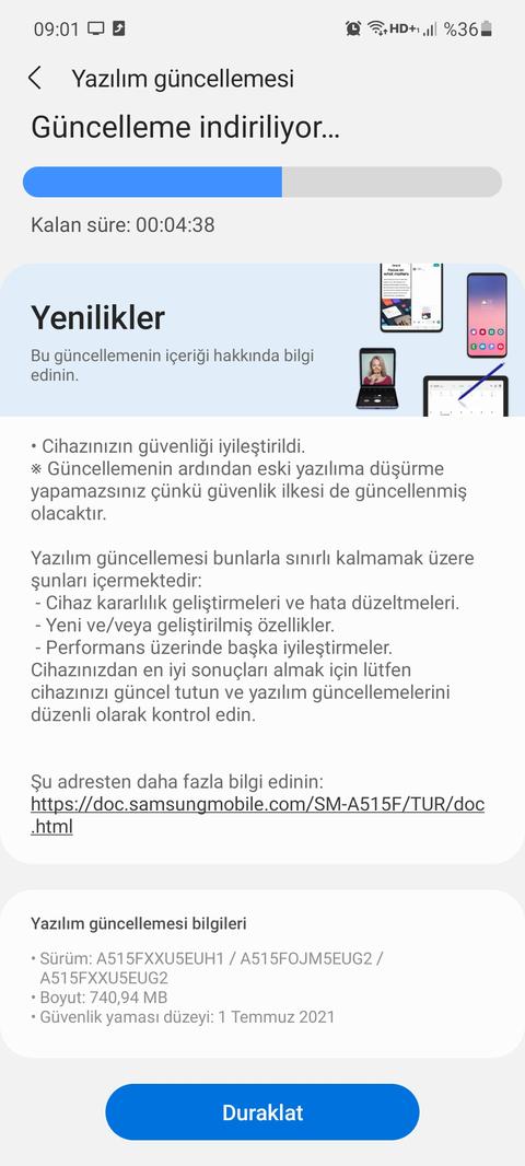 Samsung Galaxy A51 [ANA KONU] Özellikler, Yardımlaşma ve Tartışma