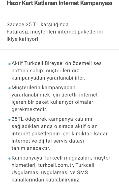 (GÜNCELLENDİ) Turkcell İnternet Paketlerini İkiye Katla (Yıllık Paketler HARİÇ)