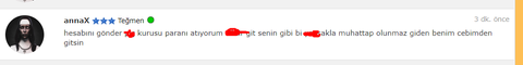 Sinan Terzioğlu Annax alışveriş yapmanızı tavsiye etmiyorum