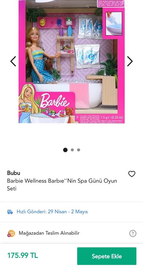 Barbie Wellness Barbıe''Nin Spa Günü Oyun Seti