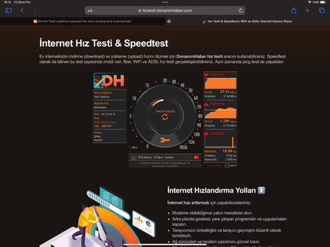 DH Hız Testi sayfamız yayında! Hız testi ve ping testi artık burada!