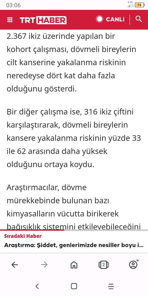 kanser ve kalp krizi.