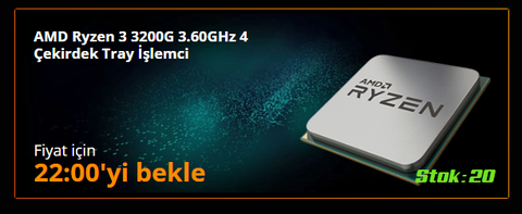 AMD 5600G MPK + Wraith Stealth Soğutuculu // 3.499TL