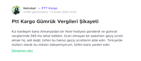 PTT Gümrük Vergilerinde Astronomik Artış