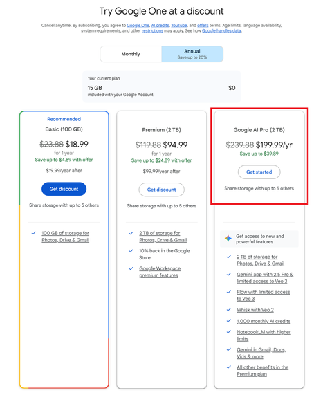 Google One kardeşliği