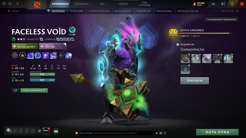 Dota 2 Dolu Account Satılık. 4 Arcana 2 Persona ve Ekstra Item'lar