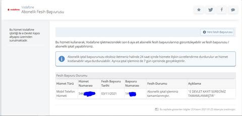 Vodafone Paket ve Hat İptali Rezaleti