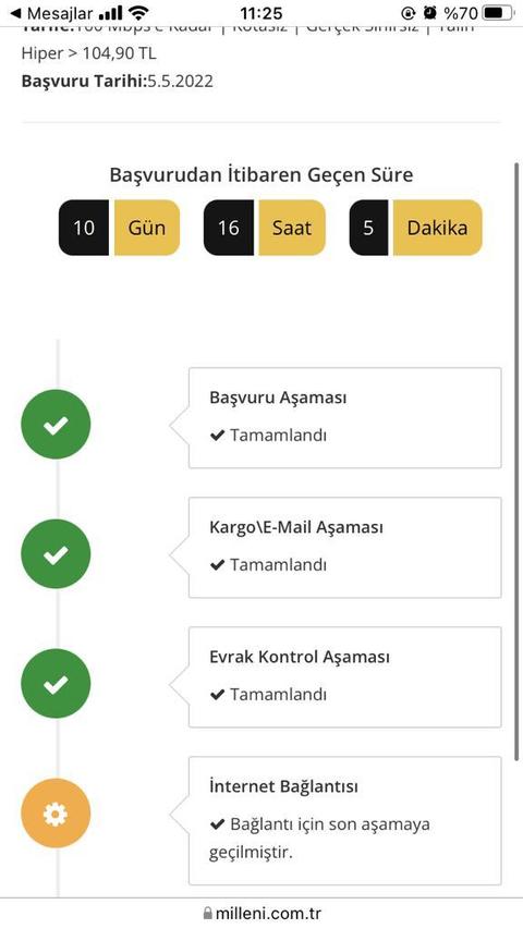 Millenicom 10 gündür internet bağlantısı yapmıyor.