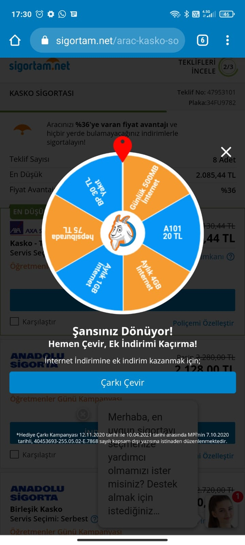 Trafik ve Kasko Sigortası Fırsatı