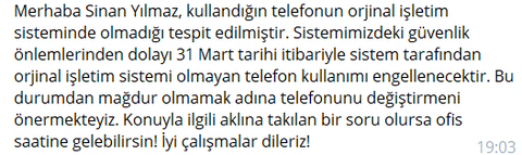 "Orjinal Olmayan İşletim Sistemi" Uyarısı | Acil Yardım!