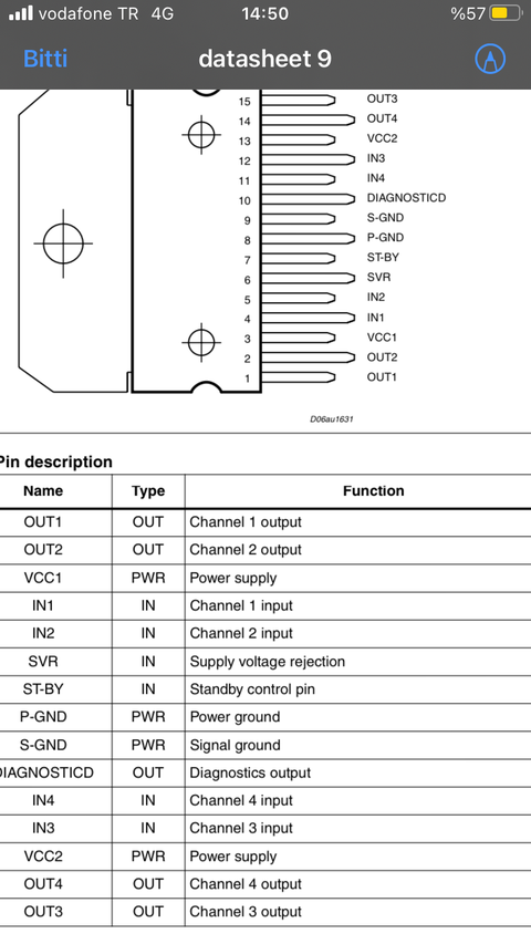 ST540 amplifier component bilgi