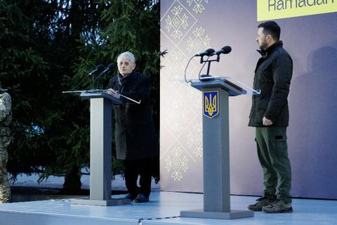 Kıyiv'de Cumhurbaşkanı Zelenskıy'ın katılımıyla iftar programı düzenlendi