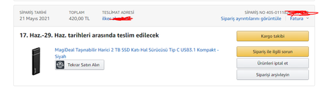 2TB USB 3.1 TAŞINABİLİR SSD 420TL / **İade sürecindeyiz.**