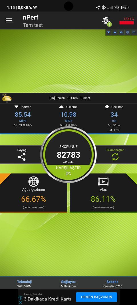 Millenicom Sınırsız Kampanyalar (16 - 35 - 100 mbps)