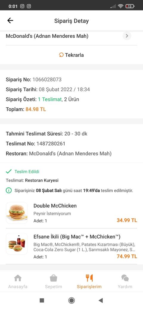 McDonald's & Trendyol Yemek Kepazeliği