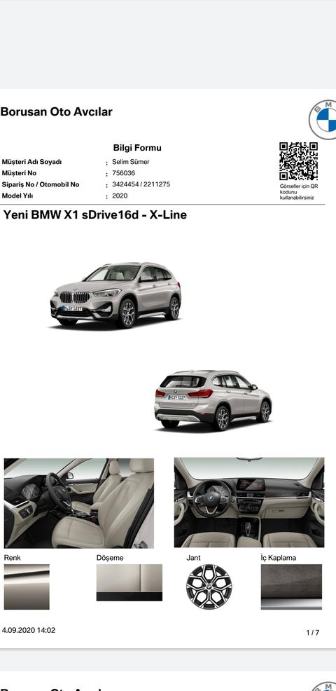  YENİ BMW X1 1.6 BENZİNLİ