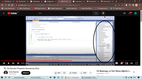 Visual Studio Çözüm Gezgini