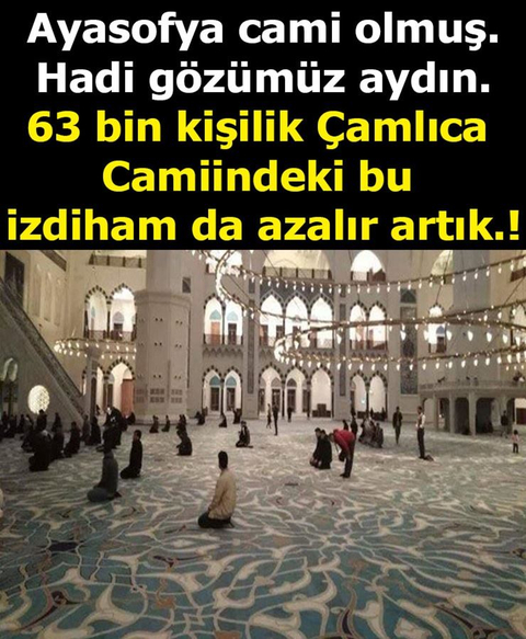 Belki muhalefet hayır der diye Ayasofya işini uzatmak