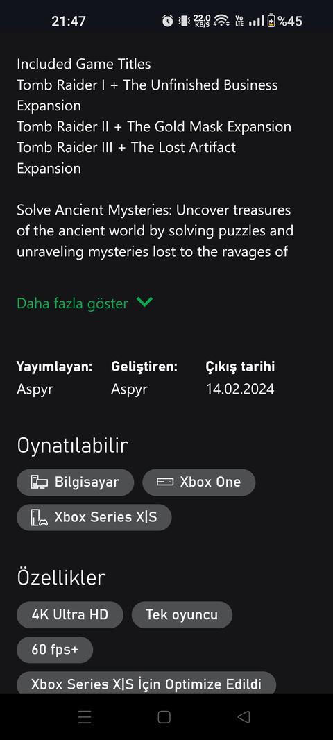 TOMB RAİDER 1-3 REMASTERED XBOX TA 38 TL FİYATI HATASI YAPILMIŞ HEMEN ALIN