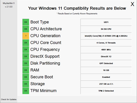 Bilgisayarınız Windows 11 Destekliyor Mu?