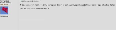 Zamanında Disney+ İçin Yaptığım Eleştiri Yorumları