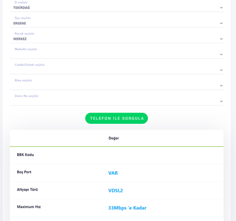 TürkNet Churn başvuru VDSL portum görünmüyor
