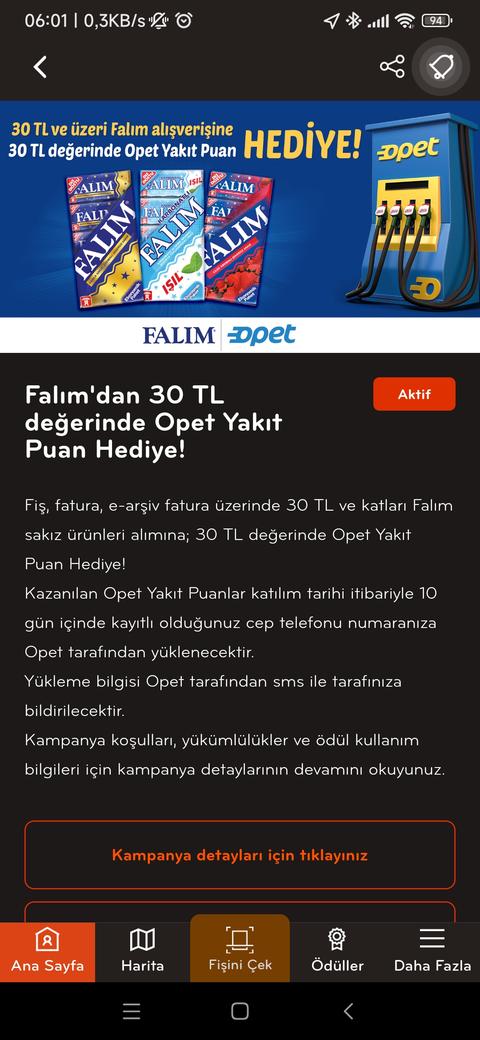 (ÇEKKAZAN) 30 TL FALIM VE FIRST SAKIZ ALIMINA 30 TL YAKIT