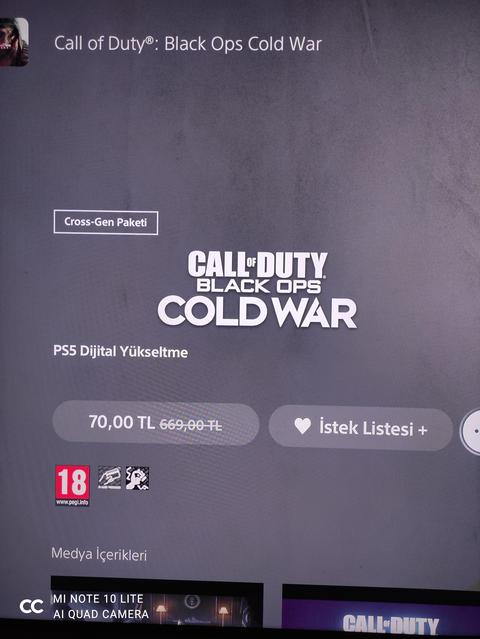 Call of Duty: Cold War [PS4 / PS5 ANA KONU]