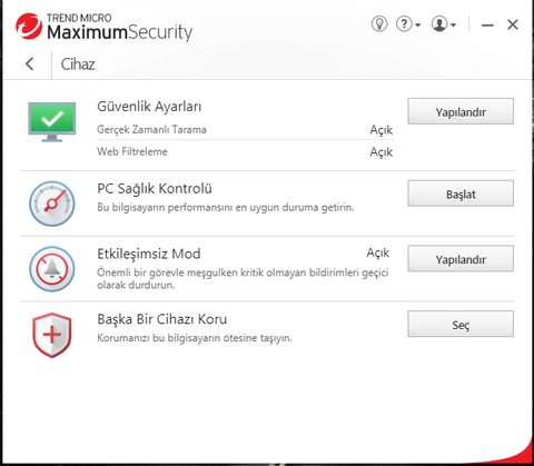 TREND MICRO Maxımum Security (5 Kullanıcı 1 Yıl   18 TL) (3 Kullanıcı 1 Yıl  13,5 TL)