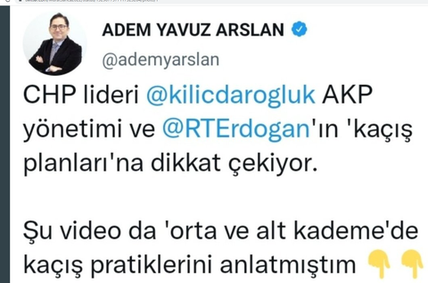 Kılıçdaroğlu: Akşam saat 22:00'de bir kaçış planının anatomisini ifşa edeceğim.