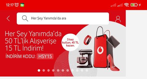 Vodafone Yanımda Haziran 51/10₺ İndirim Kodu ve Kampanyaları