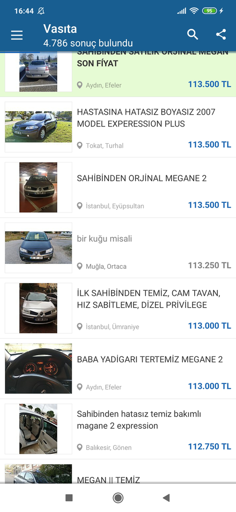 100.000 türk lirasının aldığı şey sadece 15 yıllık bir Megan