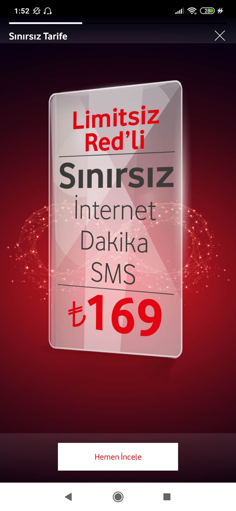 Vodafone Limitsiz Tarifeler! (ANA KONU)