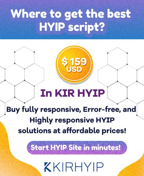 Where to get the best HYIP script?