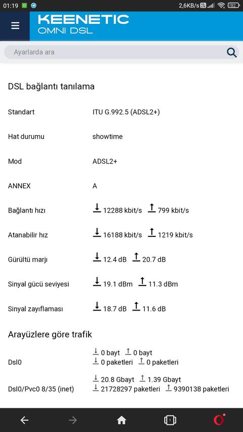 16 ADSL'den 24 VDSL'e geçiş sonrası hat ve hız değerleri SS'Lİ