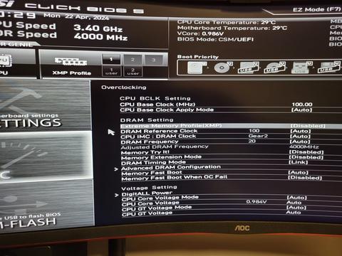 Corsair 4x16 GB 6000 MHz Ram XMP Sorunu! YARDIM