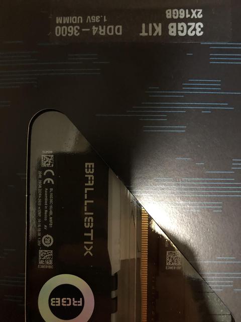 Crucial Ballistix RGB 32GB:1665 TL/16GB:940 TL Micron E-Die (b-die)