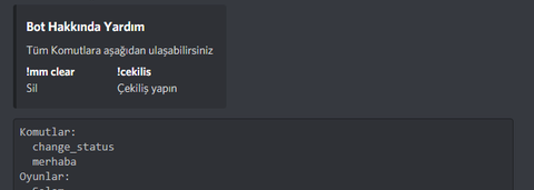 Discord Botu embed hatası