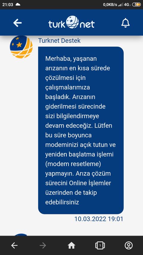 12 Gündür internet yok!!!