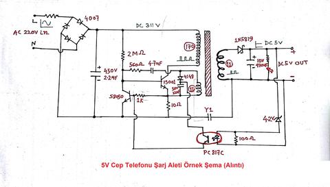 220 Volt DC ile Cep Telefonu Şarjı