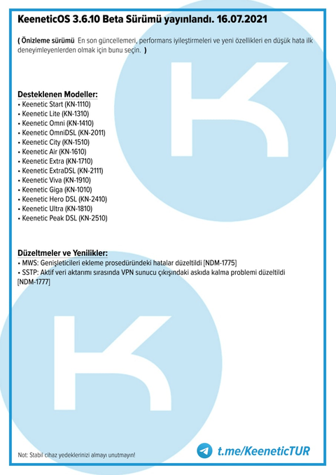 KEENETIC Kullanıcıları Kulübü: Detaylı İncelemeler, Kurulum, Çözümler ve Model Tavsiyeleri
